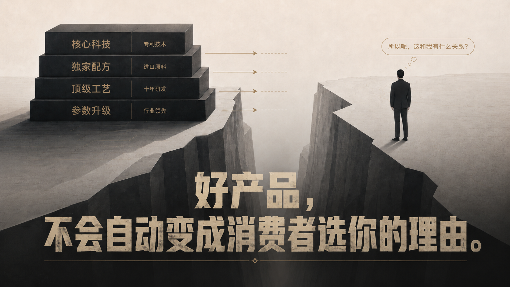 好产品不会自动变成消费者选择你的理由